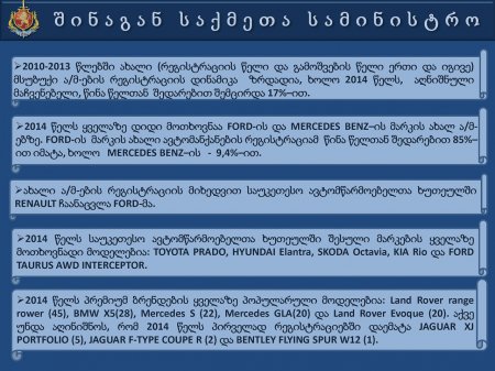 საქართველოს  შინაგან   საქმეთა  სამინისტროს  პრეზენტაცია